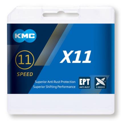 Kmc Corrente Mtb X11 Ept 118 Links Silver