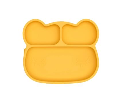 Prato com ventosa Urso Amarelo