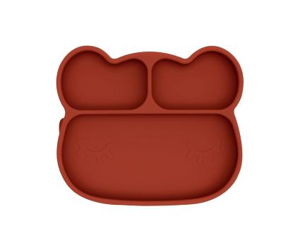 Prato com ventosa Urso Terracota