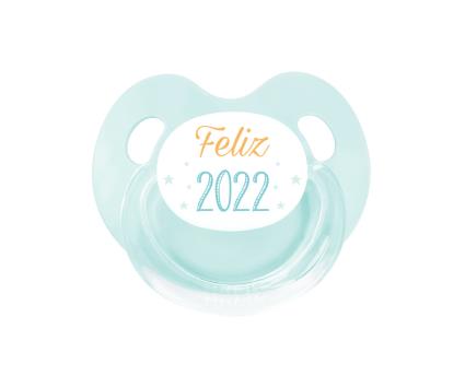 Chupeta Retro Aqua Feliz 2022