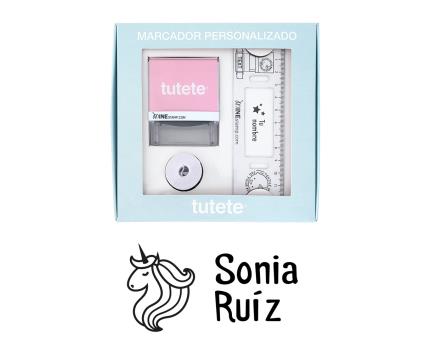 Selo Personalizado Unicórnio+fita branca para roupas escuras