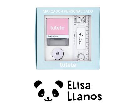 Selo personalizado Panda+fita branca para roupas escuras