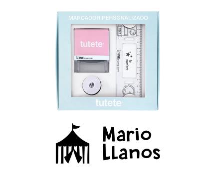 Marcador de Roupa MINE Circo + Cinta Branca para Roupa Escura