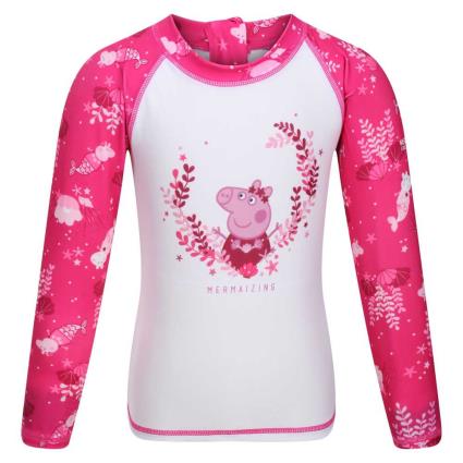 Regatta Rashguard Manga Comprida Peppa 18-24 Months Pink Fusion / White