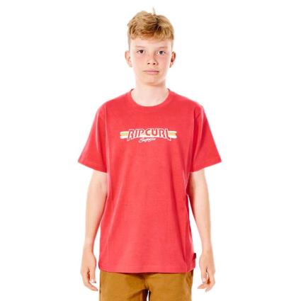 Rip Curl Camiseta De Manga Curta Surf Revival Yeh Mumma 10 Years Retro Red