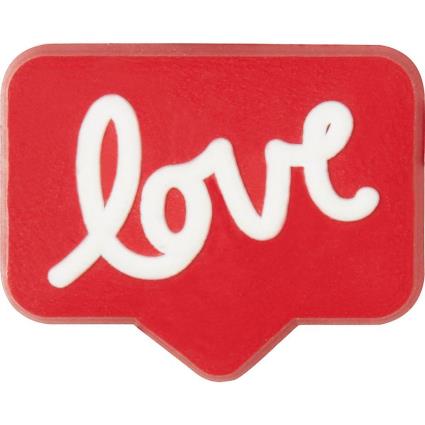 Jibbitz Love It One Size Red