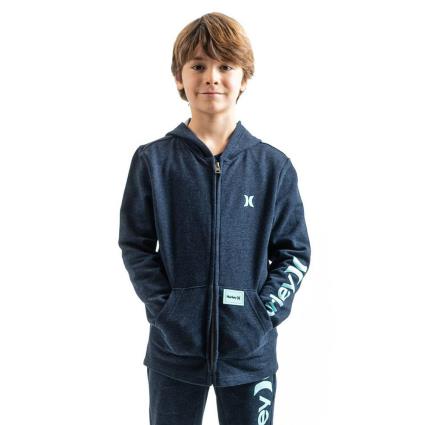 Hurley Moletom Zip Completo Naturals 12-13 Years Obsidian Heather