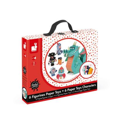 Janod Adventure Paper Toys Characters 6-12 Years Multicolor