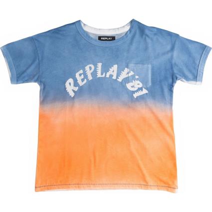 Replay Sb 7300.053.23318t.010 Camisa 16 Years Tie & Dye BlueOrange