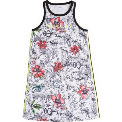 Replay Sg 3226.050.29868kl.010 Vestido 8 Years All Over Printed