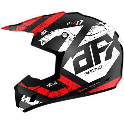 Afx Capacete Júnior Off-road Fx-17ye M Red