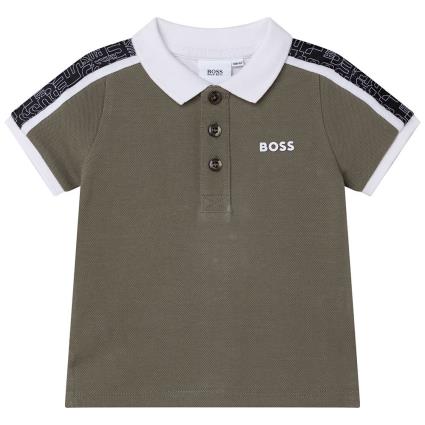 Boss Polo Manga Curta J05924 12 Months Green