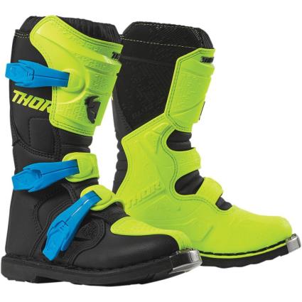 Thor Botas De Motocicleta Juvenis Blitz Xp S9 EU 37 Flo Acid / Black