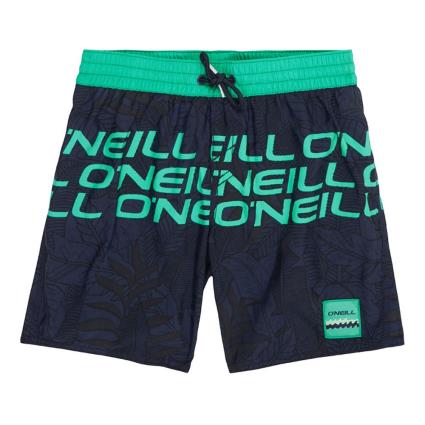 O´neill Shorts De Natação Pb Stacked 13-14 Years Blue AOP W/ Green