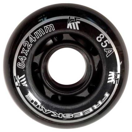 Krf Line First Skate Wheels 4 Units 64 mm / 85A Black / Black