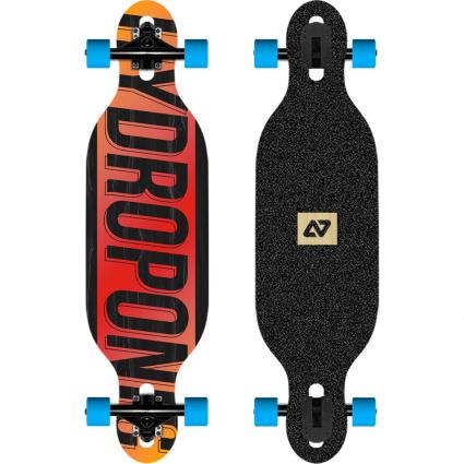 Hydroponic Longboard Dt 3.0 31.5 Crianças 8.5 Inches Degrade Orange / Yellow