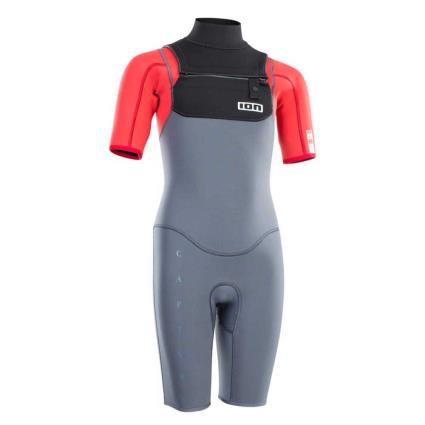 Ion Shorty Juventude Capture 2/2 Mm Front Zip Junior 14 Steel Blue / Red / Black