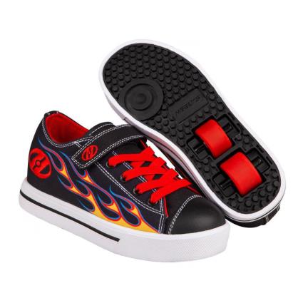 Heelys Sapato X2 Snazzy X2 EU 32 Black / Yellow / Red Flame