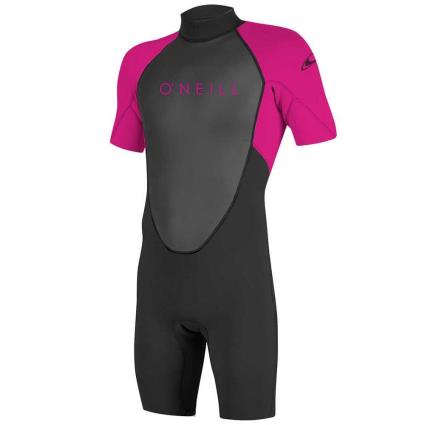 O´neill Wetsuits Voltar Zip Suit Junior Reactor Ii 2 Mm Spring 10 Black / Berry