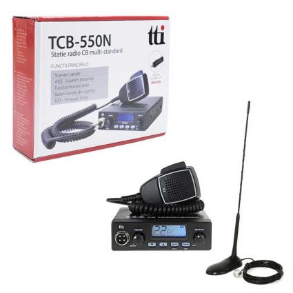 Tti Tcb-550 Extra 45 Cb Rádio Estação + Extra 45 Antena Cb One Size Black