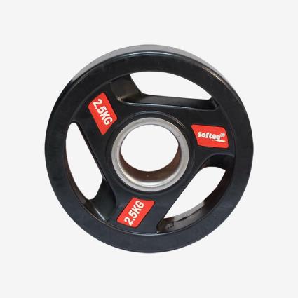 Disco Olímpico 2,50Kg - Preto - Diâmetro Interno 50 mm