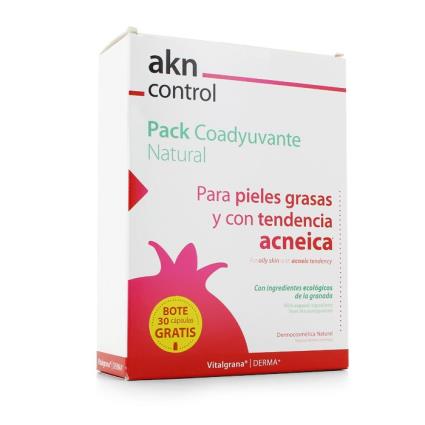 AKN Control Pack adjuvante natural para pele oleosa com tendência de acne