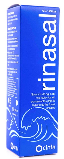 Mar isotônico de água da solução Rinasal 0 ml