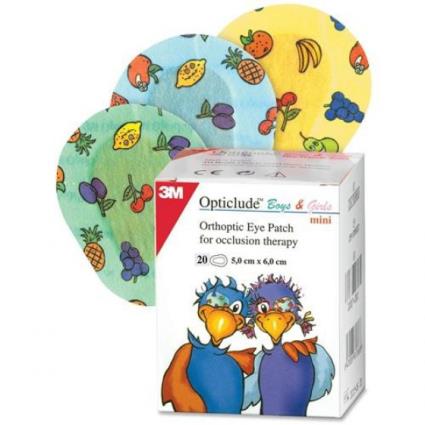 OPTICLUDE PENSO OCULAR KIDS MINI 30 PENSOS PEQUENOS 6CM X 5CM