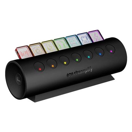 HUB Streamplify CTRL 7 Slot, RGB, 12V, EU - Preto