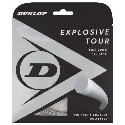 Dunlop Tênis De Corda única Explosive Tour Polyester 12 M 1.30 mm Silver