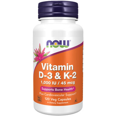 Suplemento Now Vitamina D3+K2+C