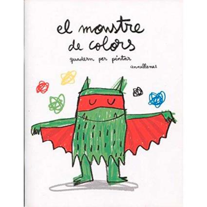 Monstruo de Colores Caderno Pintar Infantil