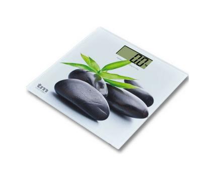 Balança digital para casa de banho TM Electron Zen Cinzento Slim (23 mm)