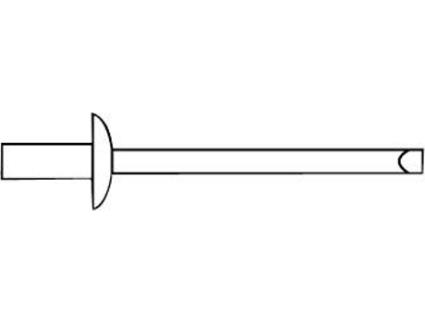Rebite Estanque CHEMITOOL Din 7331A 4X10