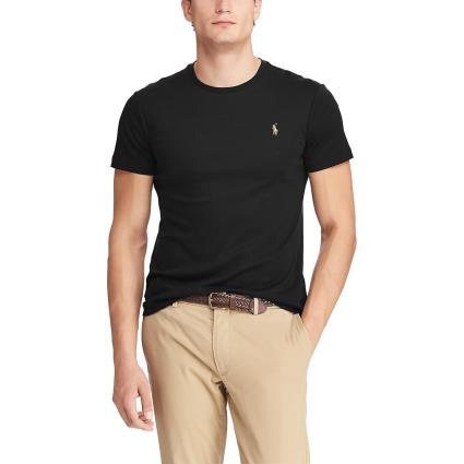 Polo Ralph Lauren T-shirt de gola redonda em interlock