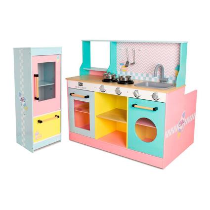 Deqube Cozinha De Madeira 4 2 2 Dentro 1: Restaurante E Cozinha One Size Multicolor