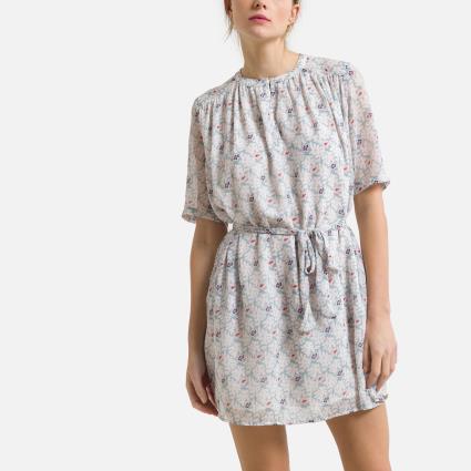 See U Soon Vestido estampado de mangas curtas