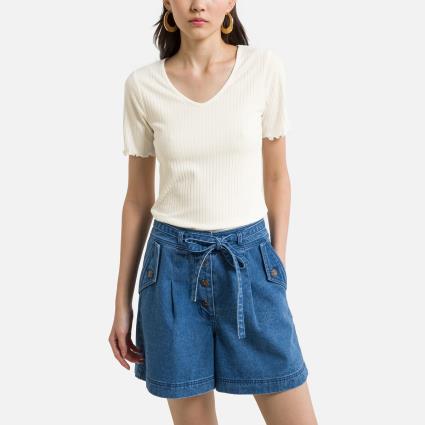 Jdy T-shirt com decote em V