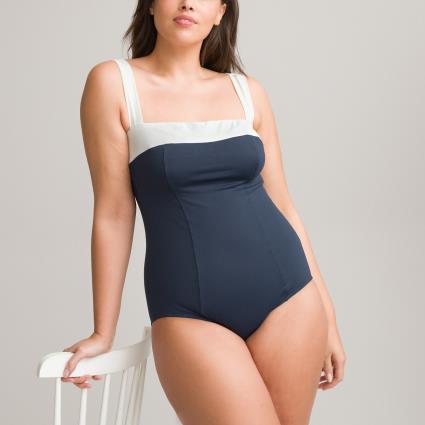La Redoute Collections Plus Fato de banho com costas à competição, efeito ventre liso