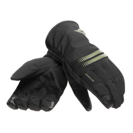 Dainese Luvas Plaza 3 D-dry 2XL Black / Bronze Green