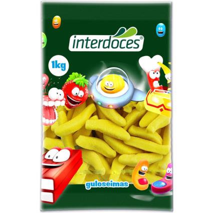 Gomas Bananas Interdoces 1kg