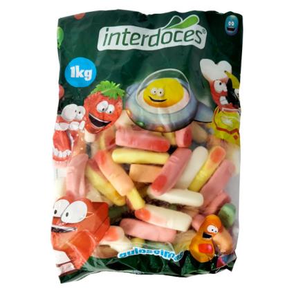 Gomas Dedos Interdoces 1kg