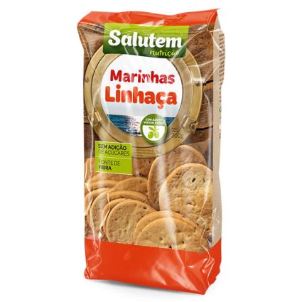 Bolachas Marinhas Linhaça Salutem 200g