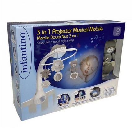 Infantino Carrossel De Projetor De Música 3 1 1 One Size Pink