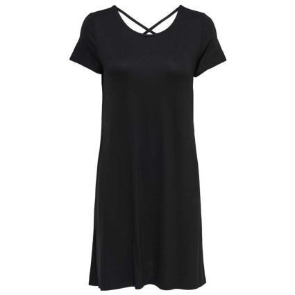 Only Vestido Longo Bera Bak Lace Up L Black