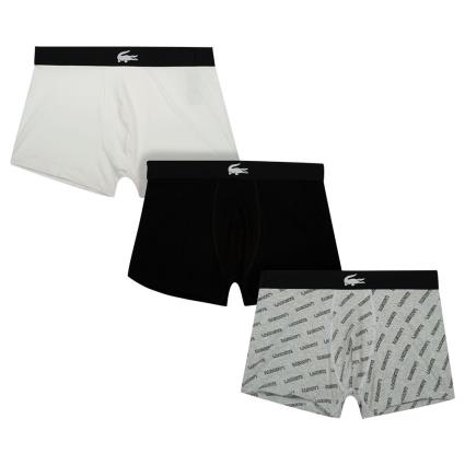 Lacoste Pacote Boxer 5h1774-00 3 Unidades M Black / Argent Chine / White