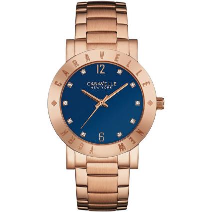 Caravelle Ver 44l202 One Size Rose Gold / Blue