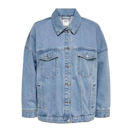 Only Casaco Jeans Safe Caroline Oversize XL Medium Blue Denim