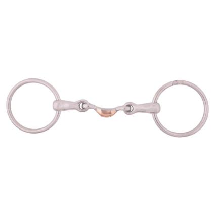 Pessoa Snaffle De Anel Solto De Articulação Dupla Magic System 14 Mm 13.5 cm Silver