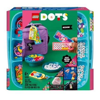 LEGO DOTS 41949 Mega Pack de Adornos para Mala - Mensagens